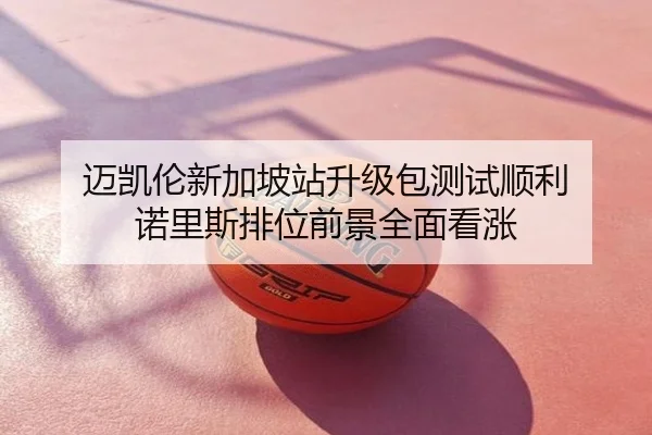 迈凯伦新加坡站升级包测试顺利 诺里斯排位前景全面看涨