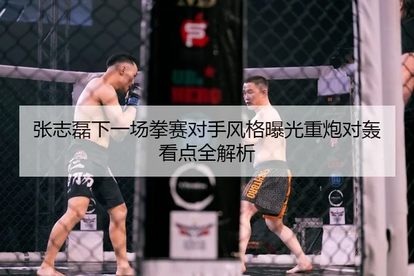 张志磊下一场拳赛对手风格曝光重炮对轰看点全解析